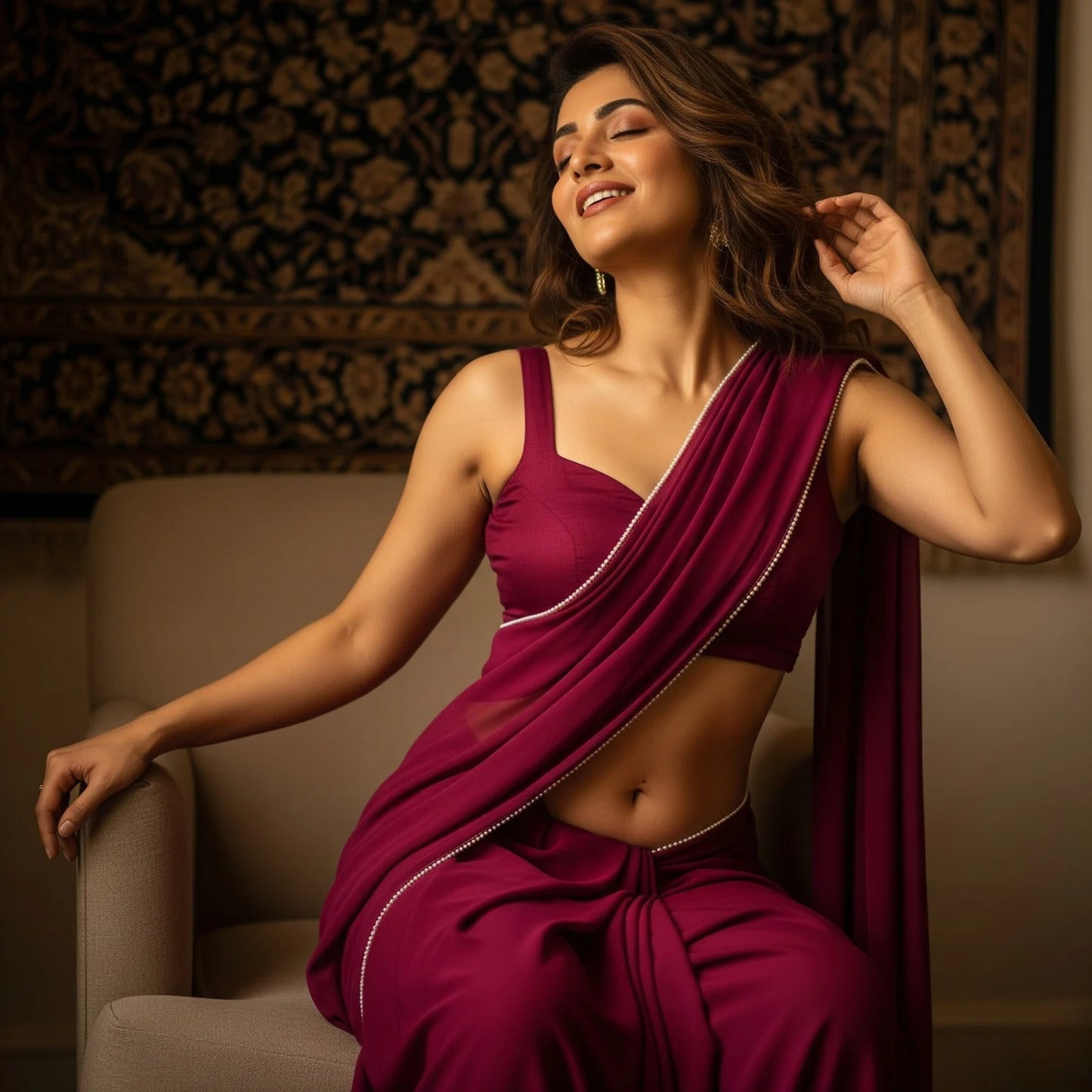 Scarlet Affair After Dark Saree