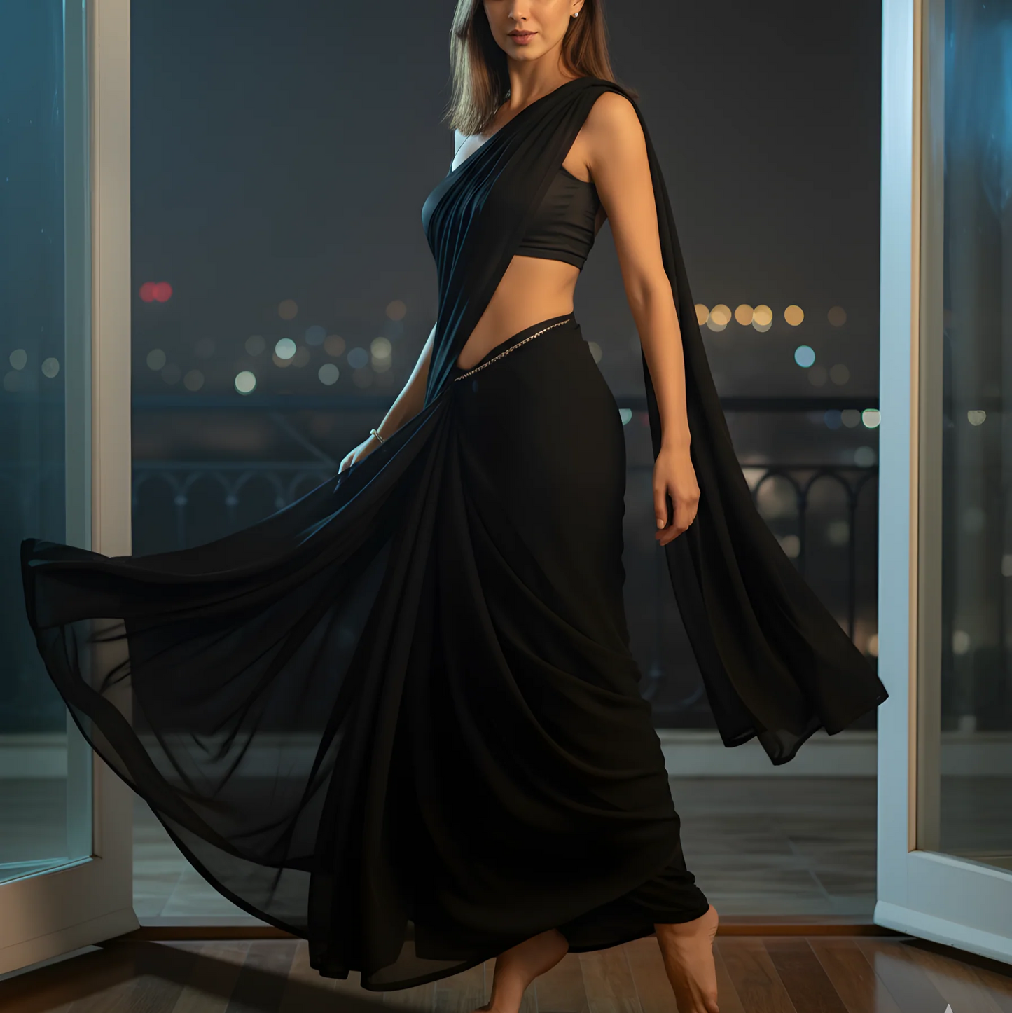 Whisper in Air Chiffon Saree